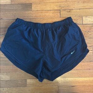 Black Athletic Shorts with Logo